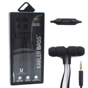 Handsfree Karler Bass KR-201 Smart Sports Magnet Earphones 3.5mm Black