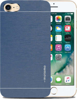 iPhone 8/7 - θήκη Αλουμινίου Μπλε Ανθρακί Motomo