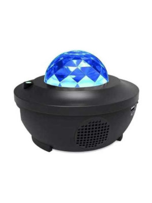 Bluetooth Music Player Usb Bluetooth Διακοσμητικό Φωτιστικό Party Light LED σε Μαύρο Χρώμα