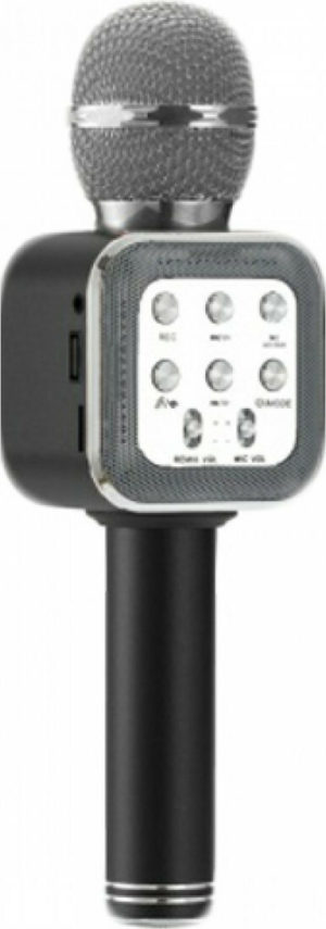 Ασύρματο Bluetooth Mικρόφωνο KARAOKE & Hi-Fi Hχείο WSTER WS-1818 Μαύρο