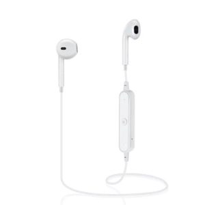Sport Stereo Bluetooth V4.1 S6 Wireless Headphone Earbuds with Mic White