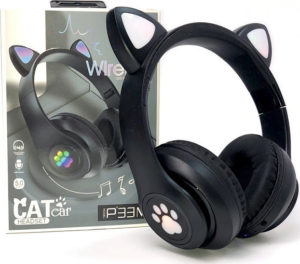 Ασύρματα Over Ear Παιδικά Ακουστικά Cat P33M Μαύρα