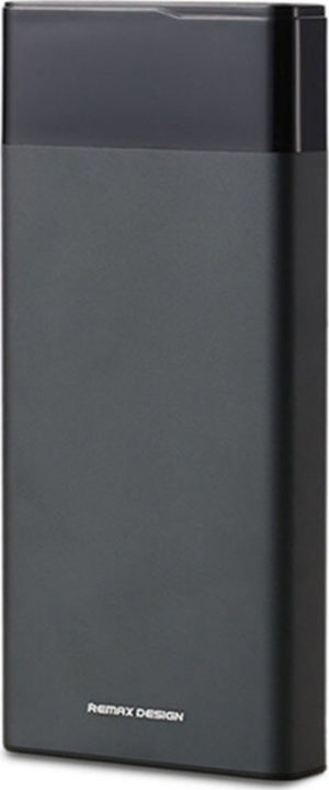 Remax RPP-131 Power Bank 20000mAh με 2 Θύρες USB-A Μαύρο