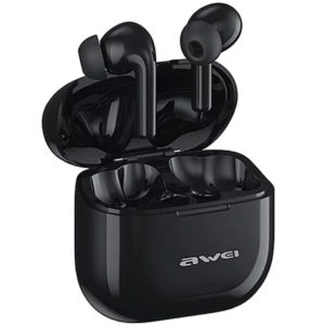 Awei T1 Pro In-ear Bluetooth Handsfree Ακουστικά με Αντοχή στον Ιδρώτα και Θήκη Φόρτισης - Μαύρα