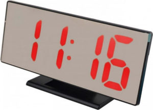 Ρολόι Καθρέφτης LED, Ξυπνητήρι, Ημερολόγιο + Θερμόμετρο DS-3618L