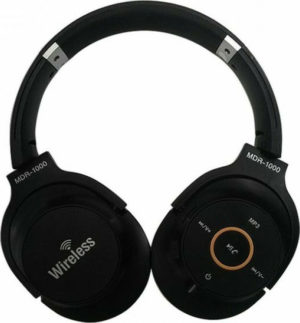 MDR-AZ1000BT Ασύρματα Bluetooth On Ear Ακουστικά με 20 ώρες Λειτουργίας Μαύρα