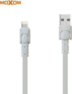 Moxom MX-CB30 USB to Lightning Cable Λευκό 1m