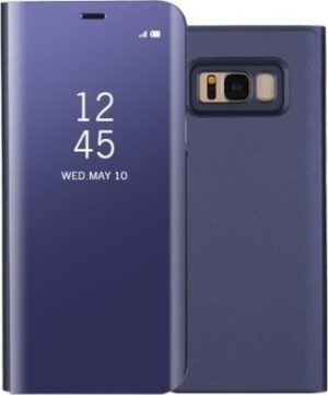 Θήκη Clear View για Samsung Galaxy A8 (2018) Μωβ (ΟΕΜ)