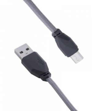 Awei cl-982 Καλώδιο Φόρτισης και Μεταφοράς Δεδομένων USB σε Micro USB 1mm Γκρί