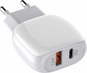 Ldnio Φορτιστής Χωρίς Καλώδιο με Θύρα USB-A και Θύρα USB-C 18W Power Delivery / Quick Charge 3.0 Λευκός (A2313C)