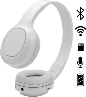 SY-BT1619 Bluetooth Wireless Bass Stereo Headset - White