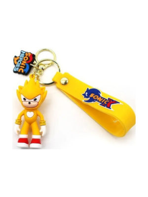 Μπρελόκ 3D Hedgehog Sonic Yellow Keychain