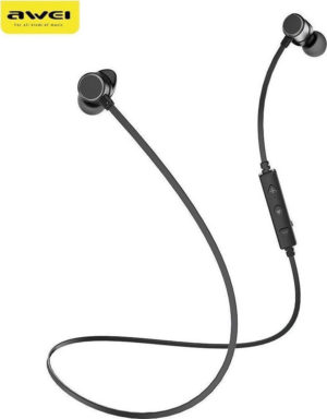 Awei WT10 In-ear Bluetooth Handsfree Ακουστικά με Αντοχή στον Ιδρώτα Μαύρα