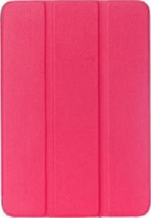 Θήκη Βιβλίο - Σιλικόνη Flip Cover για Samsung Galaxy Tab A 2016 10.1 T580/T585 - Ροζ