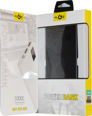 Power Bank KLGO KP-60 DUAL USB TYPE C 10000MAH Μαύρο