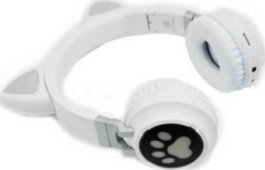 Andowl Cat Ear Q-EM3 Ασύρματα On Ear Ακουστικά Λευκά