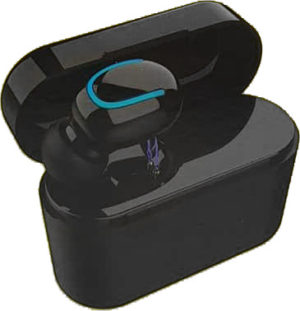 Mini Ακουστικό Bluetooth Stereo Headset Andowl Q-B01 με Ασύρματη Βάση Φόρτισης