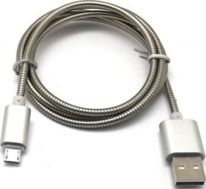 WK Lion Spiral Cable USB 2.0 to micro USB (WDC-026) 1m - Γκρι