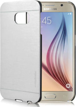 Samsung Galaxy S6 Aluminium Metal Hard Back Cover Θήκη Ασημί (Motomo)