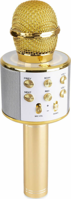 Ασύρματο Μικρόφωνο Karaoke Max KM01 Χρυσό