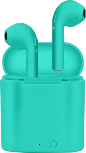 inpods 12 ασύρματα ακουστικά με θήκη φόρτισης Bluetooth 5.0 Touch & Voice Function Green