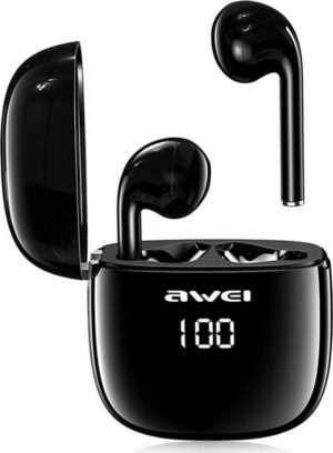 Ασύρματα Bluetooth Ακουστικά με Βάση Φόρτισης Awei T28P (Μαύρο)