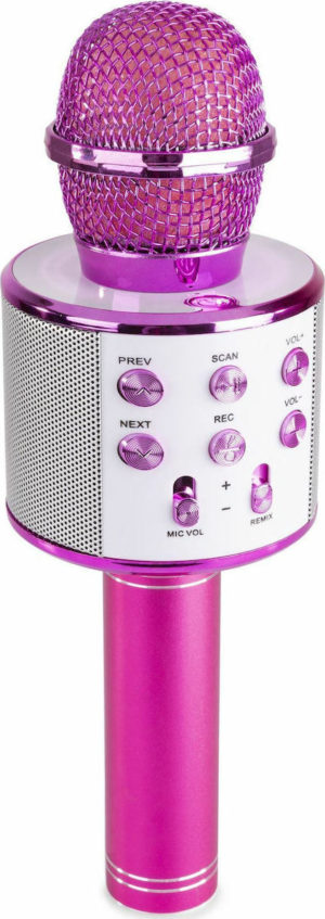 Ασύρματο Μικρόφωνο Karaoke Max KM01 Ροζ