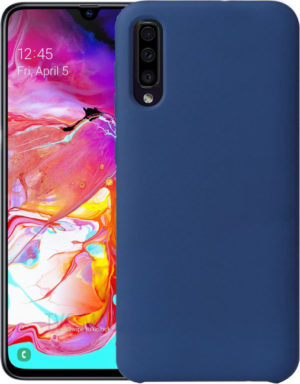 Soft Touch Silicone Samsung Galaxy A70 / A70s - Navy Μπλε OEM