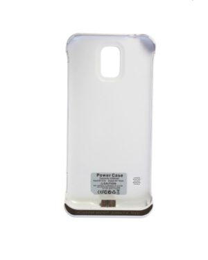 Li-πολυμερές μπαταρία εξωτερική θήκη τροφοδοσίας για το Samsung Galaxy S5 - λευκό