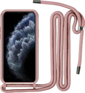 Back Cover Σιλικόνης με Λουράκι Ροζ (Galaxy A51)