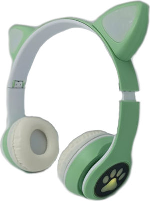 Ασύρματα Over Ear Παιδικά Ακουστικά Cat Headphones VZV-23Μ - Green