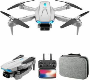 Gaoqi S89 Quadcopter 4K HD Dual Camera Height Maintainable Foldable Mini Drone wifi FPV Headless Mode Drone Toy WHITE
