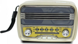 Vintage Ηχείο Bluetooth + Ραδιόφωνο Meier M-166BT Χρυσό