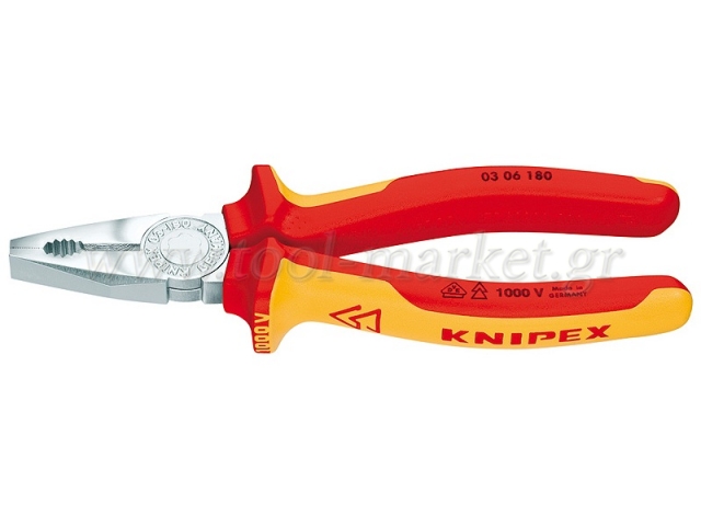Knipex - Πένσα 1000V VDE 180mm 0306180
