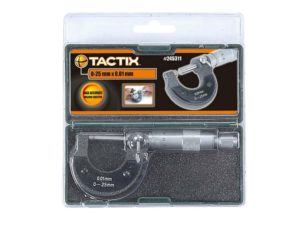 Tactix - Μικρόμετρο 0,01-25mm Σε Πλαστική Θήκη 245311