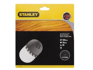 STANLEY - Δίσκος ξύλου με δοντι 40 τρύπα, 30mm και διάμετρο 190mm STA13035-XJ