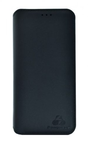 POWERTECH Θήκη Slim Leather για Samsung J4 2018, μαύρη MOB-1154