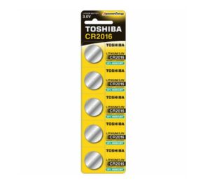 Toshiba - Μπαταρίες Λιθίου Ρολογιών CR2016 3V 5τμχ 57298