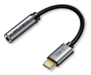 CABLETIME καλώδιο USB Type-C σε 3.5mm C160, Digital Version, 0.1m, μαύρο 5210131038529