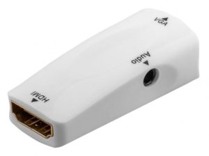 GOOBAY αντάπτορας HDMI σε VGA & 3.5mm 44794, 1080p, λευκός 44794