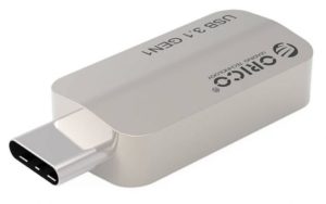 ORICO αντάπτορας USB Type-C σε USB 3.1 CTA2, 3A, ασημί CTA2-SV