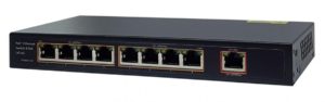 FOLKSAFE PoE Ethernet Switch FS-S1008EP-E, 8 Ports 10/100Mbps FS-S1008EP-E