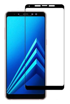 POWERTECH Tempered Glass 5D Full Glue για Samsung A8 Plus 2018, Black TGC-0228