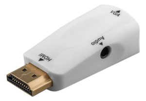 GOOBAY αντάπτορας HDMI σε VGA & 3.5mm 44793, 1080p, λευκός 44793