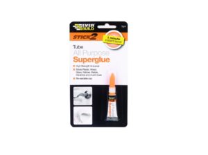 EverBuild - Ισχυρή κυανοακρυλική Κόλλα Stick2 All Purpose Superglue Tube (Διαφανές) 3gr 483372