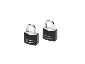 Masterlock - Σετ 2 λουκέτα 20mm με κάλυμμα προστασίας και ασορτί κλειδιά 912010112
