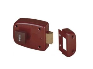 Cisa - Κλειδαριά κουτιαστή με πόμολο για ξύλινες ή σιδερένιες πόρτες 54341.60 Κόκκινο 20384