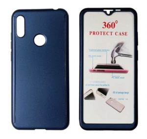 POWERTECH Θήκη Body 360° με Tempered Glass για Huawei Y6/Pro 2019, μπλε MOB-1414