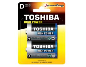 Toshiba - High Power Αλκαλικές Μπαταρίες D 1.5V 2τμχ 57288