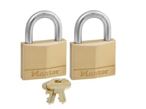 Masterlock - ΣΕΤ 2 λουκέτα μπρούτζινα 40mm με ίδιο κλειδί 140400112